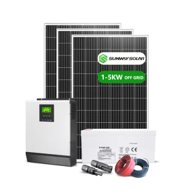 Sistema de energía solar fuera de la red 5kw Sistema de energía solar completo Productos relacionados con la energía solar para el hogar
